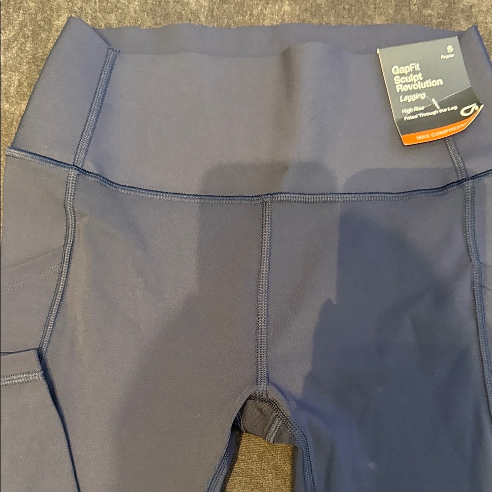 Gap Fit- Navy Blue High-Waisted Leggings - Picture 3 of 7